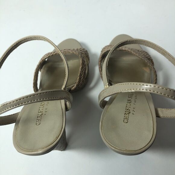 Christian Siriano for Payless Heels Womens Size‎ 6 Beige Ankle Straps Buckle A2 - Picture 5 of 12